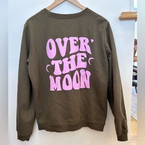 Zyia Active Olive Green Over The Moon Sweatshirt